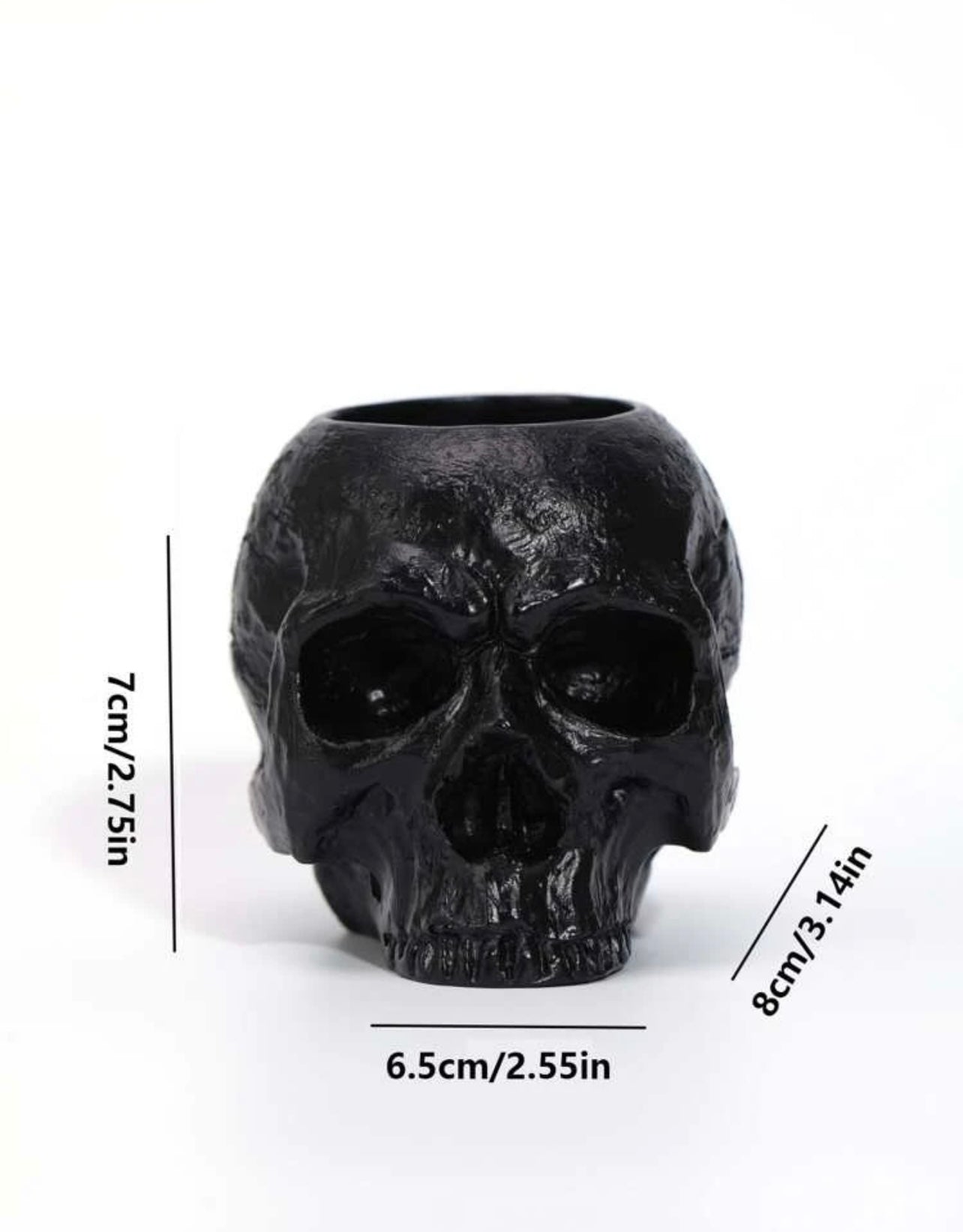 Black Skull Tealight Candle Holder